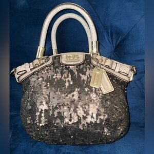 Coach Madison Sophia sequin mini satchel